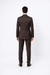 Suits With Baggy Pleated Pants - Wide Leg Pants 100% Wool - Classic Fit in Brown Color by Rossiman