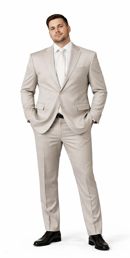 Rossiman Suit - Sateen Suit - Gray Shiny Suit