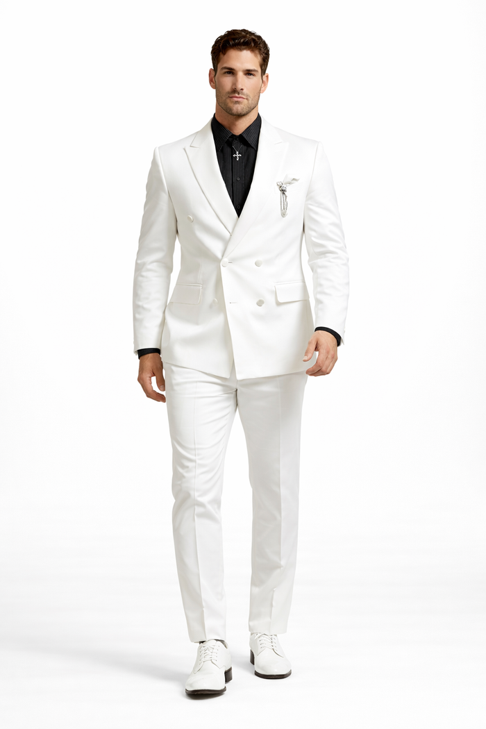 Rossiman Rossi Man Men's Tailored Dress Suit – Premium Formalwear