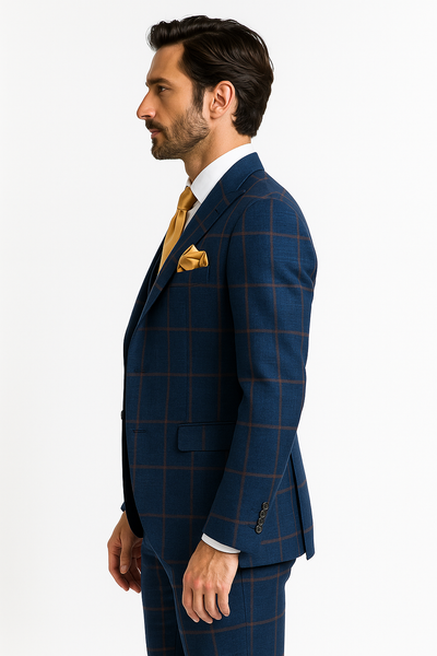 Rossi Man Max RM1840 – Slim Fit 3-Piece Formal Suit for Men 6   - from alligatorwarehouse.com