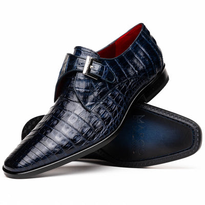 Marco_Di_Milano Rovigo: Navy Leather Dress Shoe
