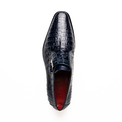 Marco_Di_Milano Rovigo: Navy Leather Dress Shoe