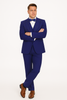 Royal Blue Italian Wool 3-Piece Modern Fit Tuxedo 8   - from alligatorwarehouse.com