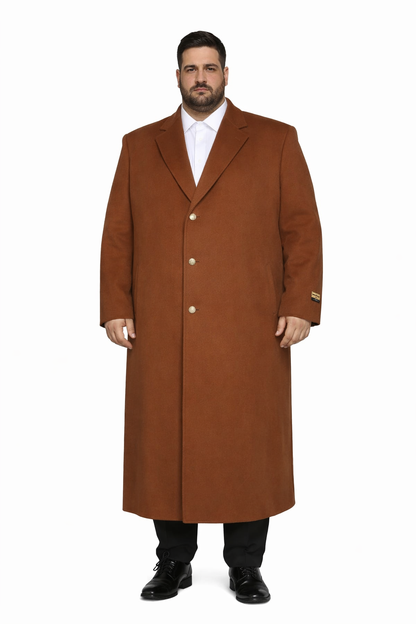 Rust Ankle length Top Coat/Overcoat | Winter men's Topcoat Sale