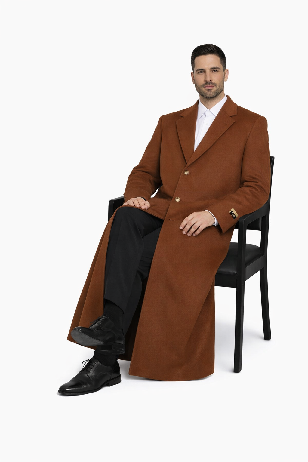 Rust Ankle length Top Coat/Overcoat | Winter men's Topcoat Sale