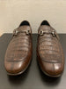 Men’s Regal Brown Slip-On Shoes – Genuine Crocodile & Calfskin Leather 3   - from alligatorwarehouse.com