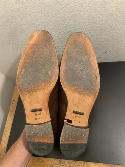 Men’s Regal Brown Slip-On Shoes – Genuine Crocodile & Calfskin Leather 4   - from alligatorwarehouse.com