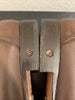 Men’s Regal Brown Slip-On Shoes – Genuine Crocodile & Calfskin Leather 11   - from alligatorwarehouse.com