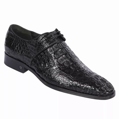 Men’s Black Genuine Full Crocodile Leather Lace-Up Dress Shoes 1   - from alligatorwarehouse.com