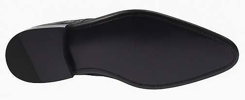 Men’s Navy Genuine Crocodile and Calfskin Leather Slip-On Dress Shoes