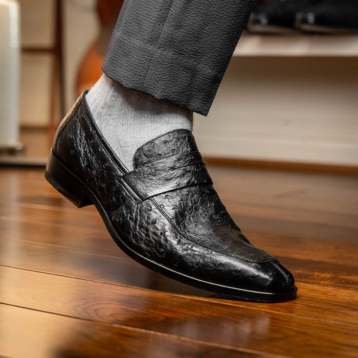 Marco_Di_Milano Salvatore Black Leather Luxury Shoe