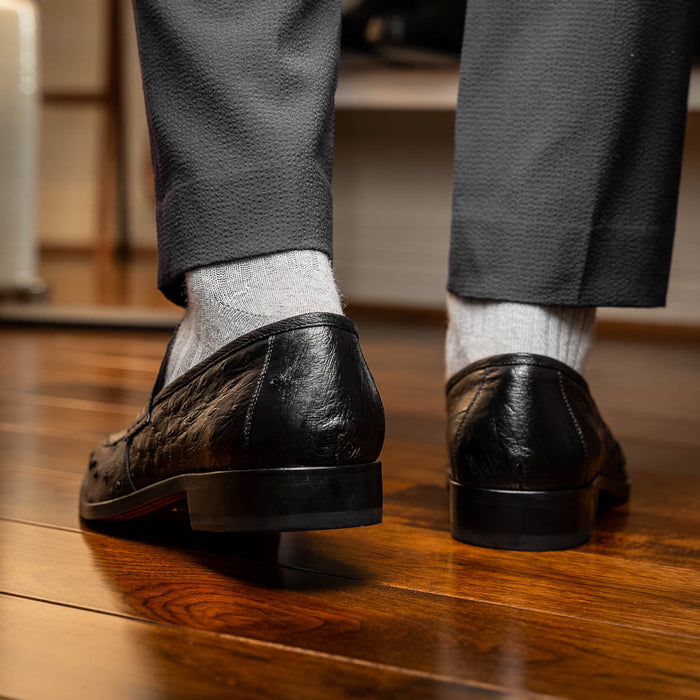 Marco_Di_Milano Salvatore Black Leather Luxury Shoe
