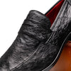 Marco Di Milano Salvatore Black Ostrich Penny Loafer 3 SALVATORE_OSTRICH_BLACK_8  - from alligatorwarehouse.com