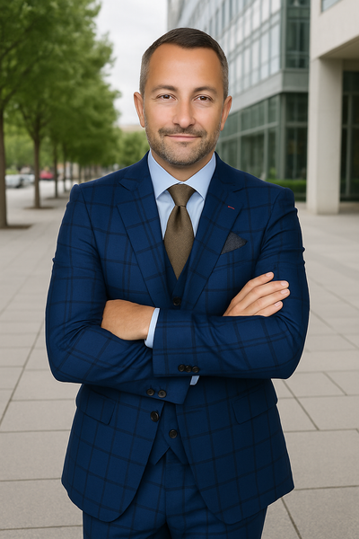 Wool Suit - Italian Made Business Suit by Statement Men's 3 Piece 100% Wool Modern Fit Suit - Solid Scoop Vest 8 ZILO-2_Charcoal_40R  - from alligatorwarehouse.com