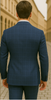 Wool Suit - Italian Made Business Suit by Statement Men's 100% Wool 2 Piece Suit - Double Breasted Plaid 9 SD-102_Charcoal_38R  - from alligatorwarehouse.com