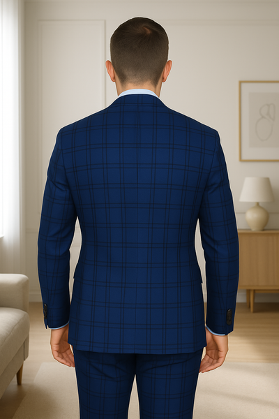 Wool Suit - Italian Made Business Suit by Statement Men's 3 Piece 100% Wool Modern Fit Suit - Solid Scoop Vest 10 ZILO-2_Charcoal_40R  - from alligatorwarehouse.com