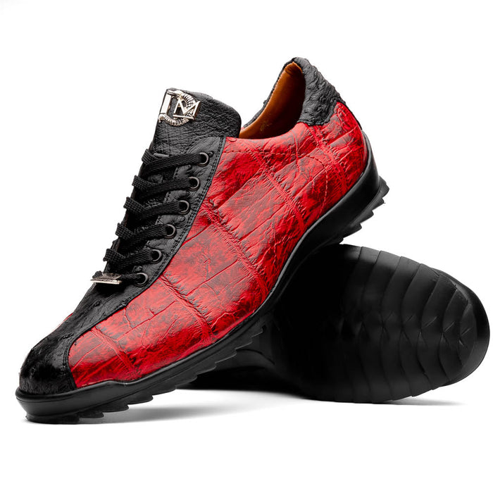 Marco Di Milano Saulo Black Cherry Leather Dress Shoe