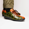 Marco Di Milano Saulo Green Exotic Ostrich and Alligator Casual Sneakers 4 SAULO_ALLIGATOR-OSTRICH_GREEN_6  - from alligatorwarehouse.com