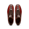 Marco Di Milano Saulo Cognac Exotic Ostrich and Alligator Casual Sneakers 5 SAULO_ALLIGATOR-OSTRICH_COGNAC_8  - from alligatorwarehouse.com