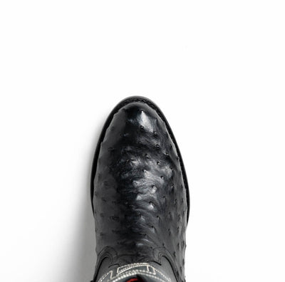 Marco Di Milano Savannah Black Ostrich Quill Round Toe Cowboy Boots 5   - from alligatorwarehouse.com