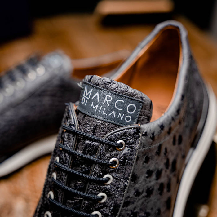 Marco Di Milano Scanno Antique Gray Leather Oxford
