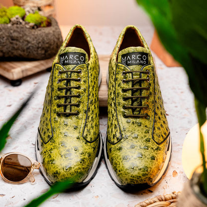 Marco Di Milano Scanno Antique Green Leather Shoe