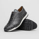 Marco Di Milano Scanno Gray Ostrich Quill Sneakers