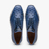Marco Di Milano Scanno Antique Navy Ostrich Quill Sneakers 4 SCANNO_OSTRICH_ANT NAVY_8  - from alligatorwarehouse.com