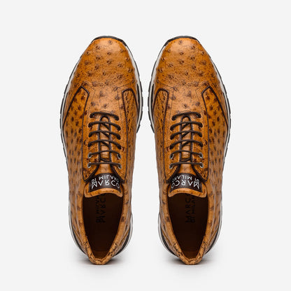 Marco Di Milano Scanno Paja Ostrich Quill Sneakers
