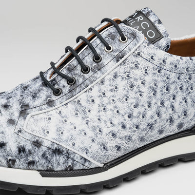 Marco Di Milano Scanno Newspaper Ostrich Quill Sneakers