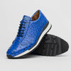 Marco Di Milano Scanno Electric Blue Ostrich Quill Sneakers 2 SCANNO_OSTRICH_ANT ELECTRIC BLUE_8  - from alligatorwarehouse.com