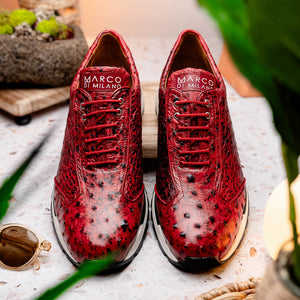 Marco Di Milano Scanno Antique Red Leather Loafer