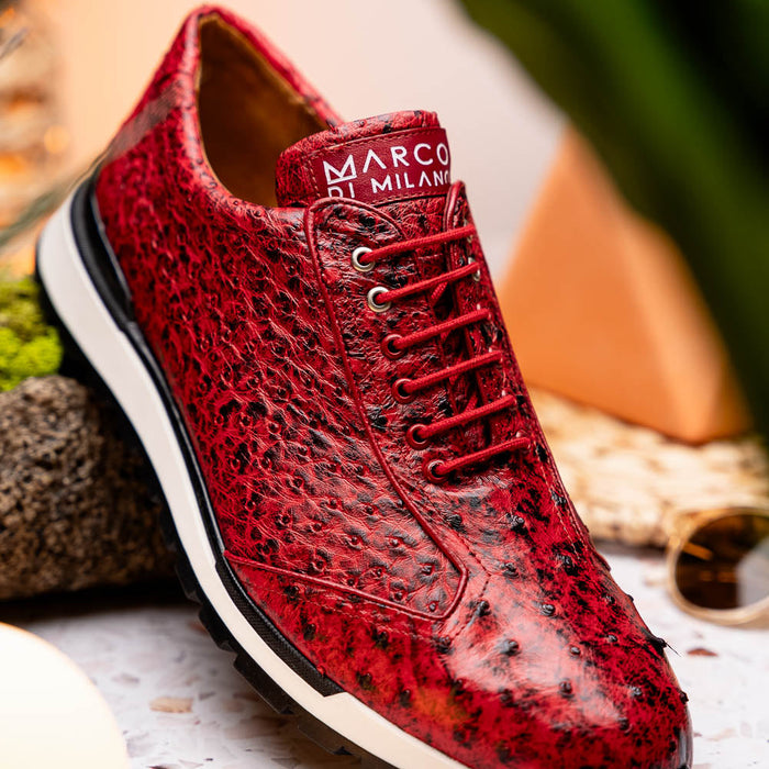 Marco Di Milano Scanno Antique Red Leather Loafer