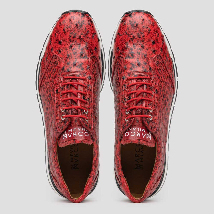 Marco Di Milano Scanno Antique Red Leather Loafer