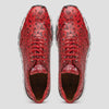 Marco Di Milano Scanno Antique Red Ostrich Quill Sneakers 4 SCANNO_OSTRICH_ANT RED_8  - from alligatorwarehouse.com