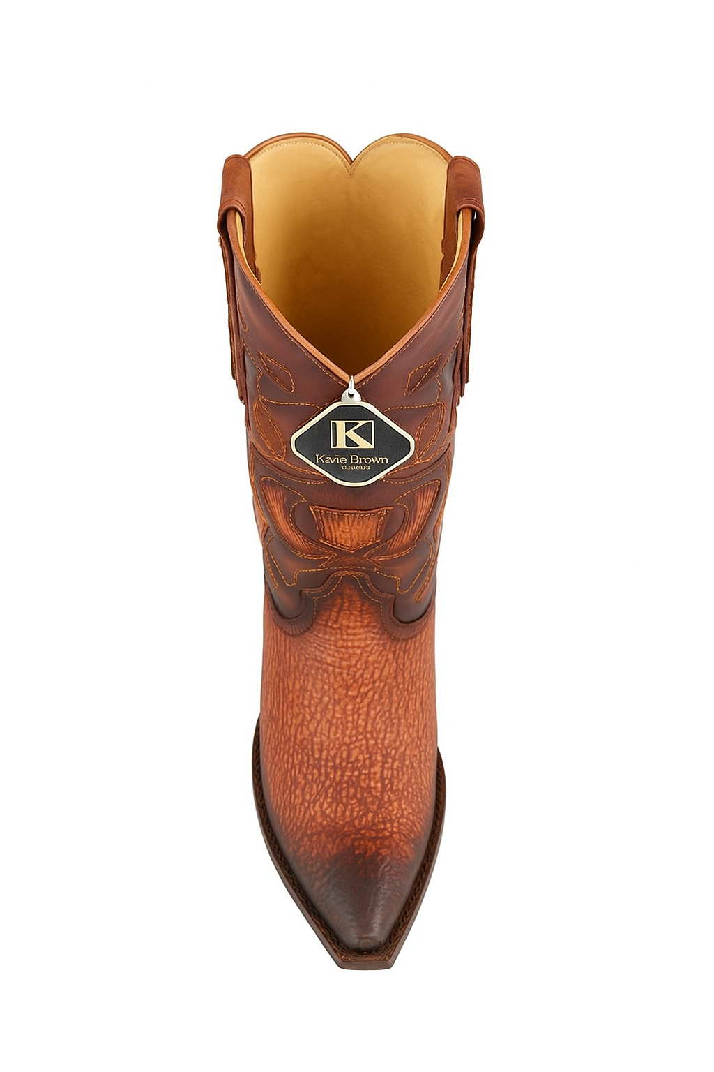 King Exotic Men's Shark Snip Toe Western Boots