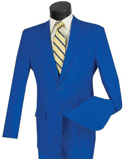 Slim Fit Suit 2 Piece Color Royal 1 SO1S-2PP_ROYAL_36S  - from alligatorwarehouse.com