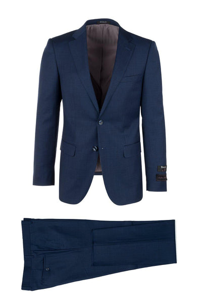 Tiglio Italian Suit - Real Wool Fabric Super 150's Porto Blue, Slim Fit Suit in Color Blue 1 tiglio-porto-blue-slim-fit-suit-36s  - from alligatorwarehouse.com
