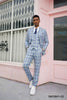 Stacy Adams Men's 3-Piece Hybrid Plaid Suit 3 SM139H  - from alligatorwarehouse.com