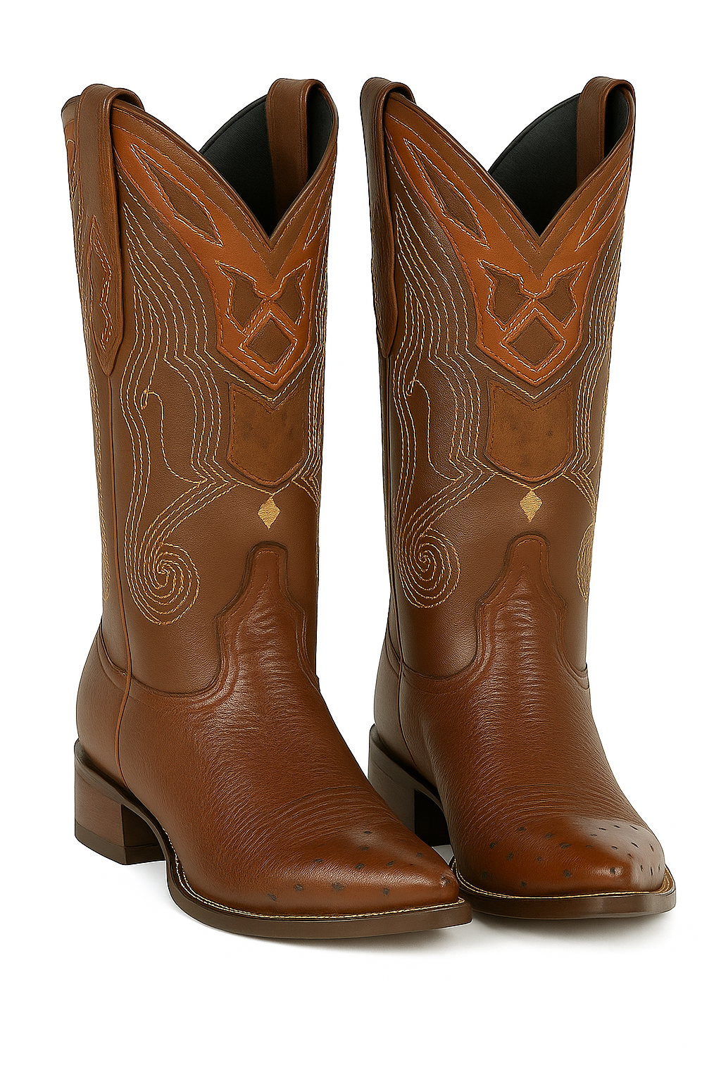 Men's Wild West Smooth Ostrich Skin 3X Toe Boots 29504-B