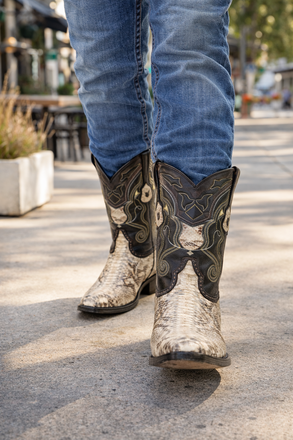 Snake Skin Cowboy Boots