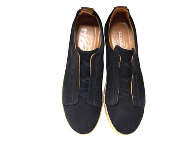 P01010 Sportivo- Elastic Vamp- Navy Suede