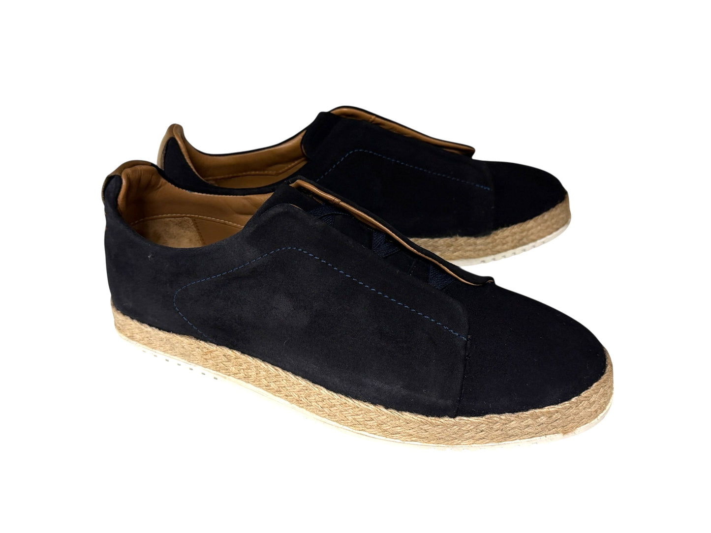P01010 Sportivo- Elastic Vamp- Navy Suede