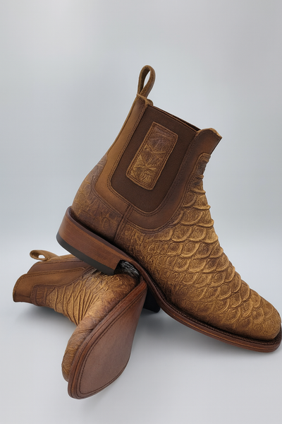 Square Toe Ankle Boots Python Print Oryx 6   - from alligatorwarehouse.com