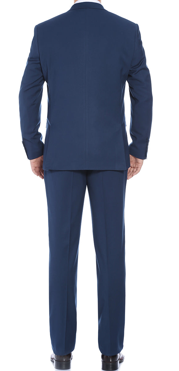 Performance Stretch Suit 2 Piece Slim Fit in Blue