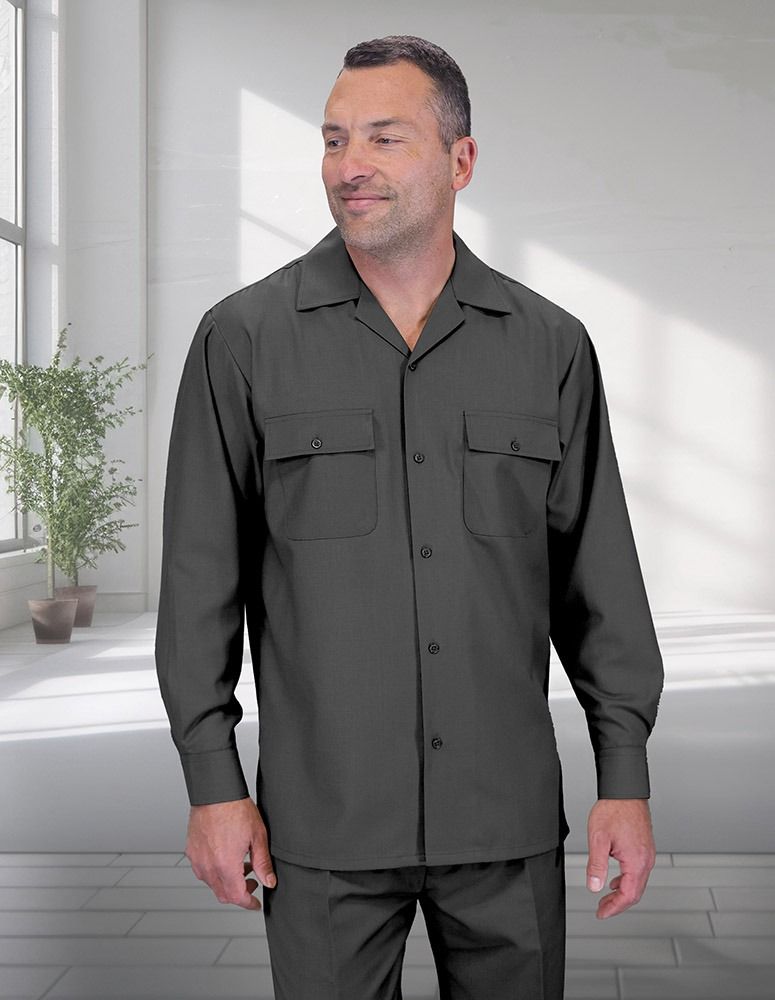 Mens 2-Piece 100% Wool Walking Suit with Pleated Wide-Leg Pants – Classic and Comfortable 3   - from alligatorwarehouse.com