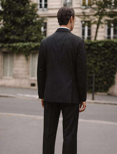 Mens Steve Harvey Brand Suit Double Breasted in Color Black Modern Fit 12   - from alligatorwarehouse.com