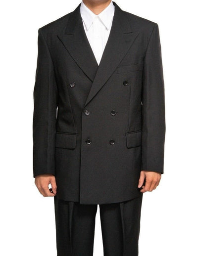 Mens Steve Harvey Brand Suit Double Breasted in Color Black Modern Fit 10   - from alligatorwarehouse.com