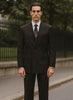 Mens Steve Harvey Brand Suit Double Breasted in Color Black Modern Fit 8   - from alligatorwarehouse.com
