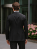 Steve Harvey Suits Brand - Mens Black Suit - Designer Brand Suit No Pleated Pants Modern Fit 2 Steve-Black-01  - from alligatorwarehouse.com